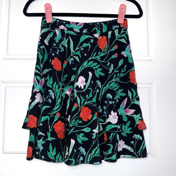 Kate Spade Skirt The Rules Jardin Double Layer Skirt Size 00 - Picture 5 of 11